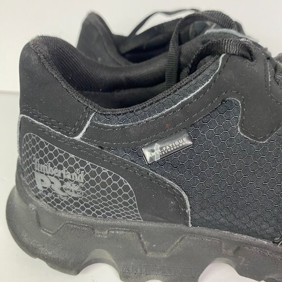 Timberland PRO Powertrain Alloy Safety Toe Shoes Men's 8M Black Lace Up 8 M Work - Picture 4 of 15